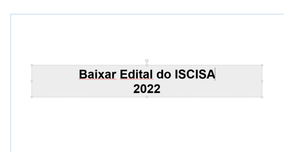 Edital do ISCISA 2022 PDF